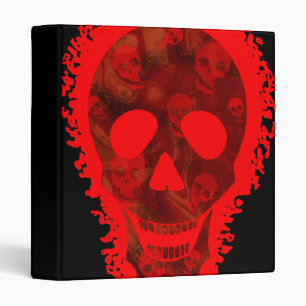 Skull Spectres Big Skull Red binder