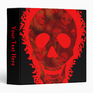 Skull Spectres Big Skull Red 'Your Text' binder