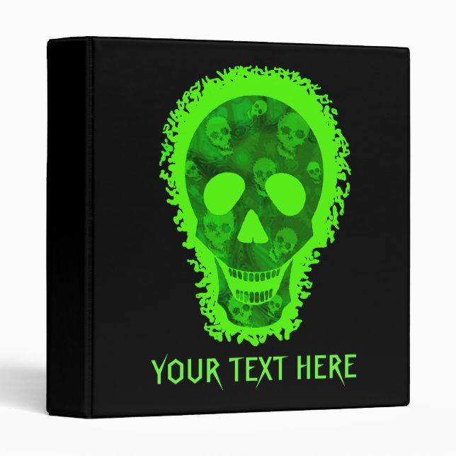 Skull Spectres Big Skull 'Your Text Here' binder (Front/Spine)