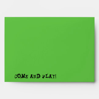 Skull Spectres 'Come and Play!' envelope
