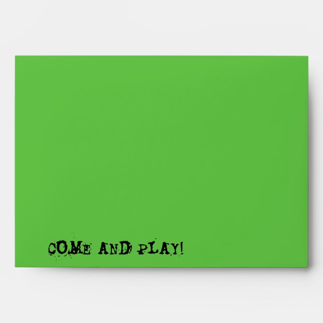Skull Spectres 'Come and Play!' envelope (Front)