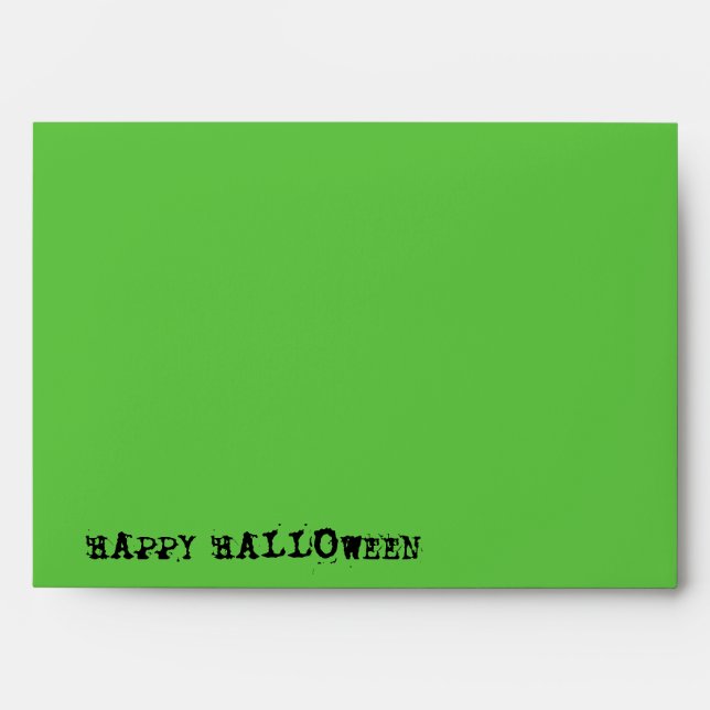 Skull Spectres 'Happy Halloween' envelope (Front)