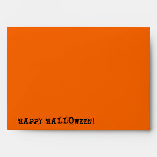 Skull Spectres Orange  'Happy Halloween' envelope