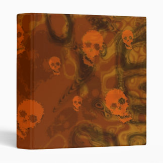 Skull Spectres Orange (small skull) binder