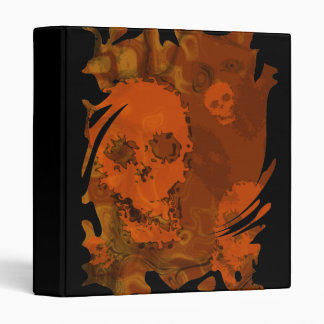 Skull Spectres Orange swirl binder