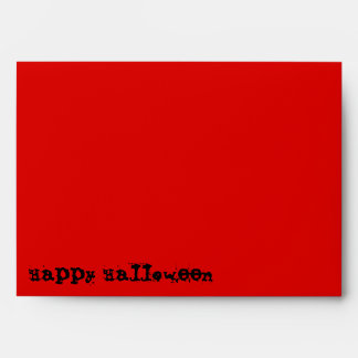 Skull Spectres Red  'Happy Halloween' envelope