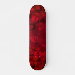 Skull Spectres Red skateboard Deck