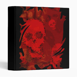 Skull Spectres Red swirl binder