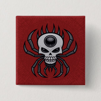 Skull Spider Button