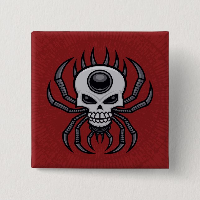 Skull Spider Button (Front)