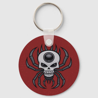 Skull Spider Keychain