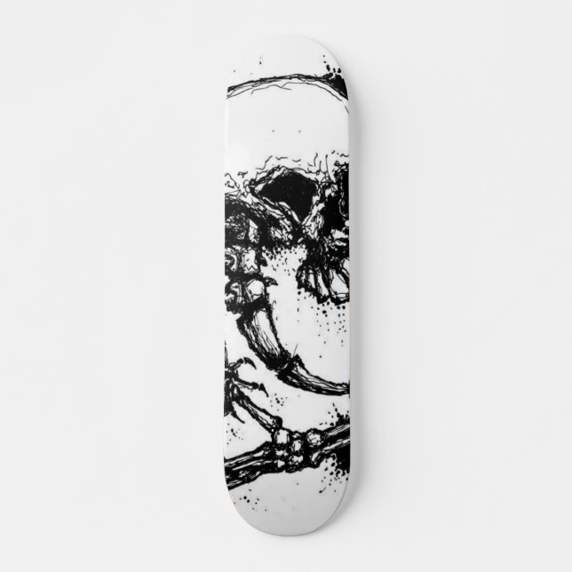 Skull Spine and Hand Skate Board (Front)