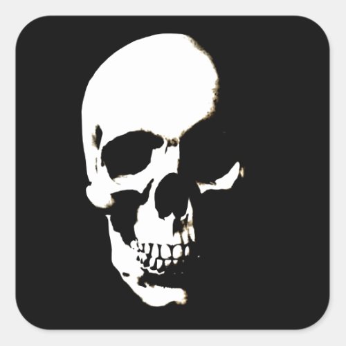 Skull Square Sticker