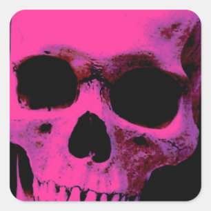 Skull Square Sticker