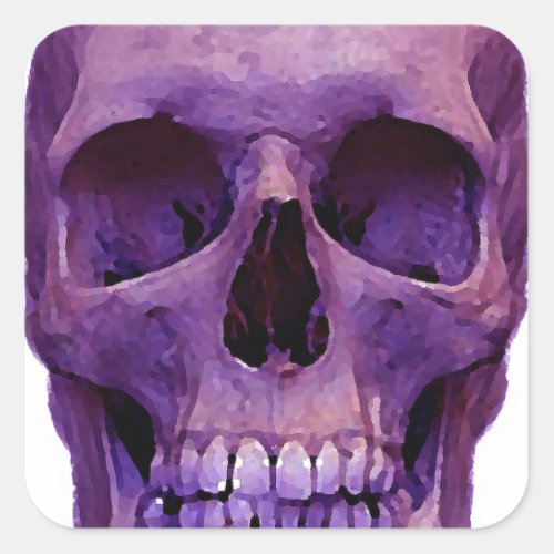 Skull Square Sticker