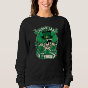 Skull St Patricks Day Irish Saint Patricks Day Of  Sweatshirt