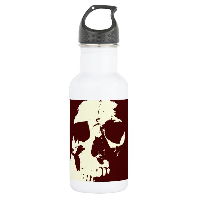 Skull Stainless Steel Water Bottle (Front)
