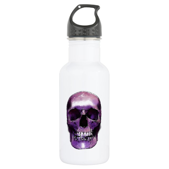 Skull Stainless Steel Water Bottle (Front)