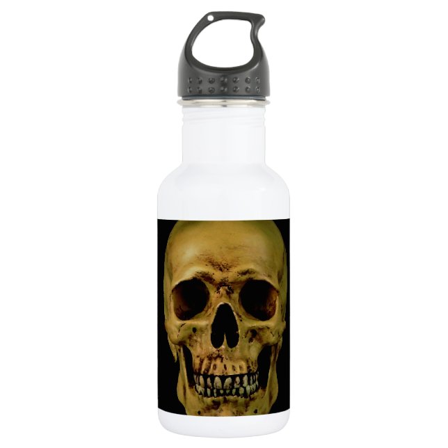 Skull Stainless Steel Water Bottle (Front)