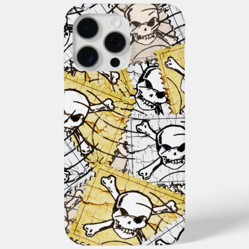 Skull Stamp iPhone 15 Pro Max Case