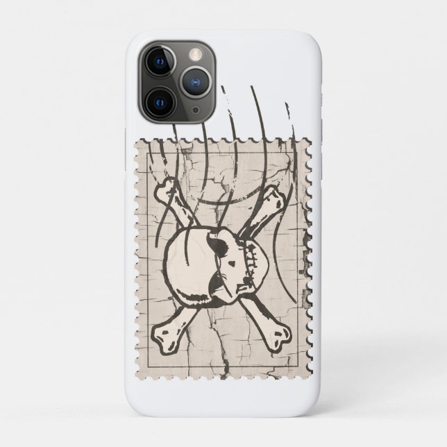 Skull Stamp Case-Mate iPhone Case (Back)