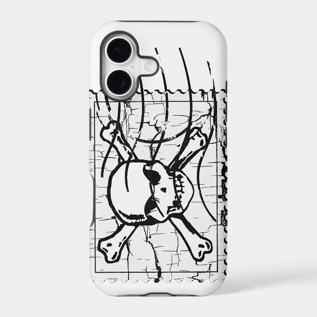 Skull Stamp Iphone Case (Back)