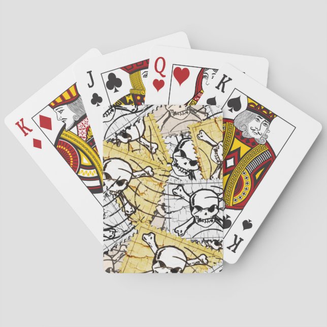 Skull Stamp Poker Cards (Back)