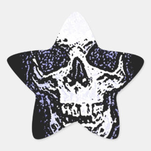 Skull Star Sticker