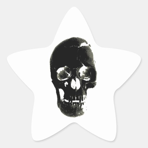 Skull Star Sticker