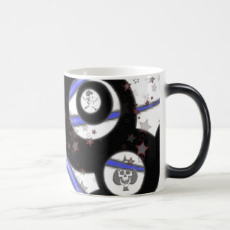 Skull Stars and Circles Color Morph Mug