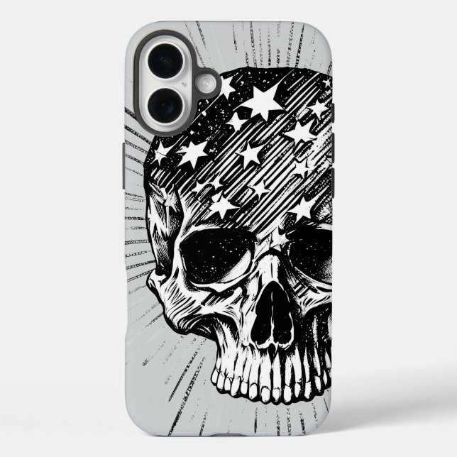 Skull & Stars II Case-Mate iPhone Case (Back)