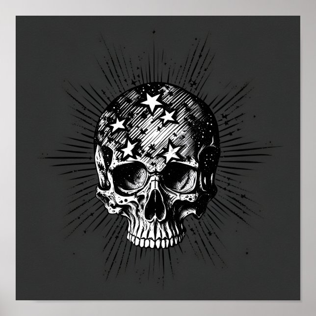 Skull & Stars III Poster (Front)