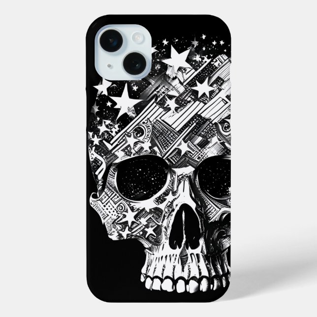 Skull & Stars IV Case-Mate iPhone Case (Back)
