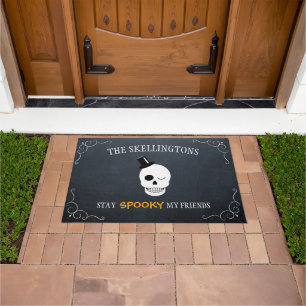 Skull Stay Spooky My Friends Halloween Doormat