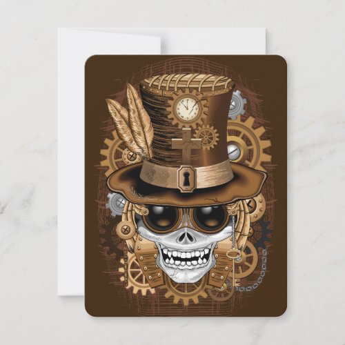 Skull Steampunk Voodoo Retro Machine