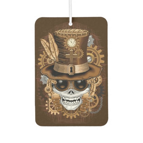 Skull Steampunk Voodoo Retro Machine Air Freshener