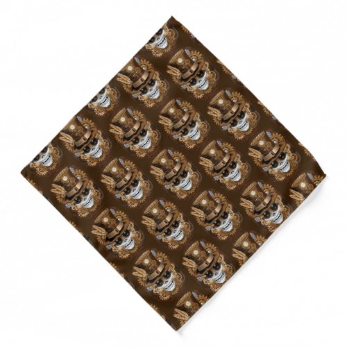 Skull Steampunk Voodoo Retro Machine Bandana