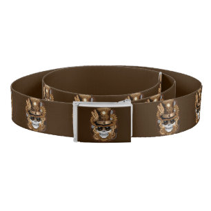 Skull Steampunk Voodoo Retro Machine Belt