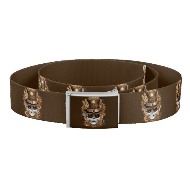 Skull Steampunk Voodoo Retro Machine Belt (Coil)