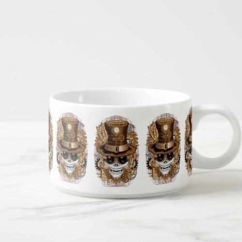 Skull Steampunk Voodoo Retro Machine Bowl