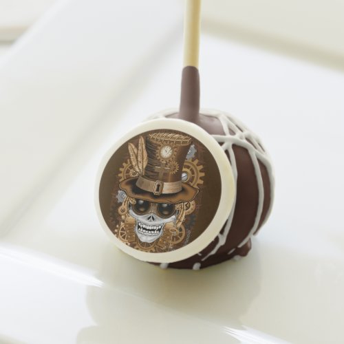 Skull Steampunk Voodoo Retro Machine Cake Pops