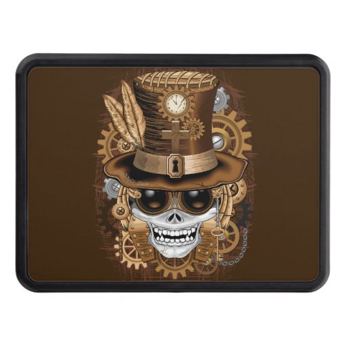 Skull Steampunk Voodoo Retro Machine Hitch Cover