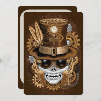 Skull Steampunk Voodoo Retro Machine