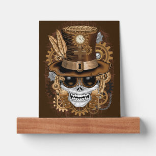 Skull Steampunk Voodoo Retro Machine Picture Ledge