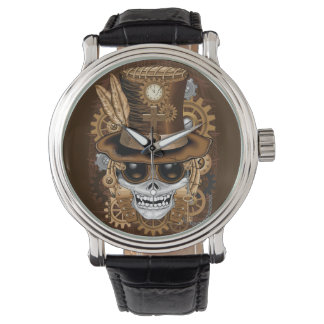 Skull Steampunk Voodoo Retro Machine Watch