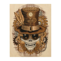 Skull Steampunk Voodoo Retro Machine