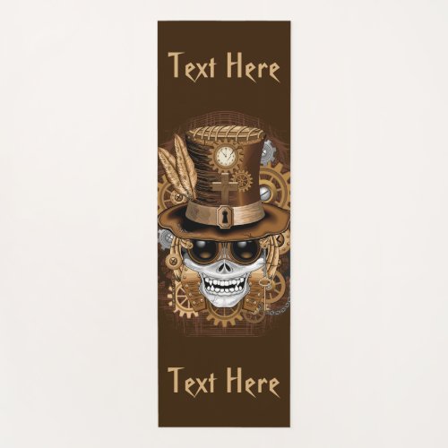 Skull Steampunk Voodoo Retro Machine Yoga Mat