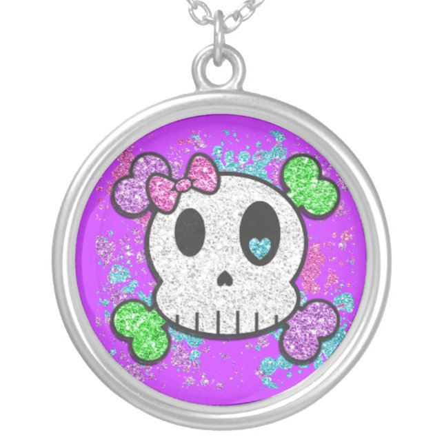 Skull Sterling Silver Necklace (Front)