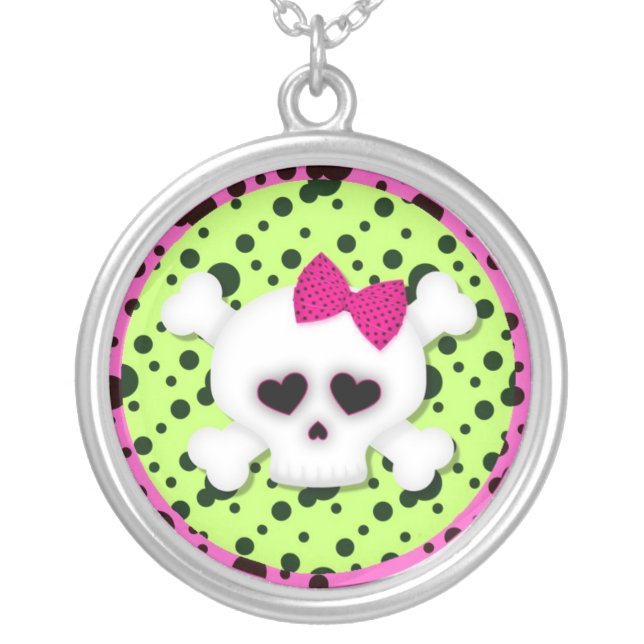 Skull Sterling Silver Necklace (Front)