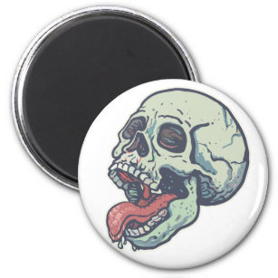 Skull Sticking Tongue Out Magnet